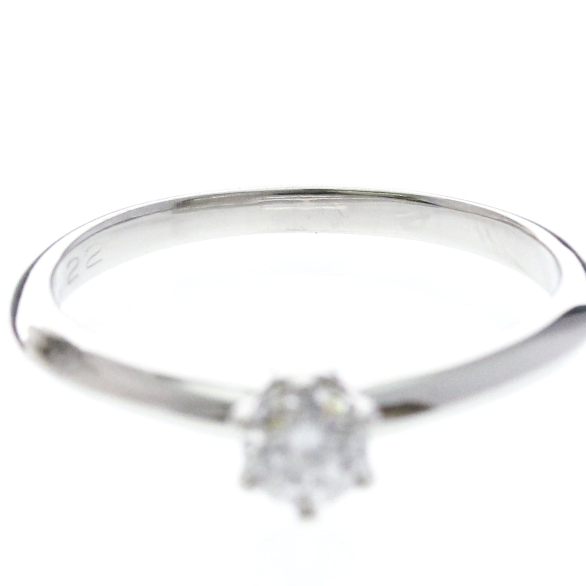 Tiffany Solitaire · Platinum · 0.22ct Diamond