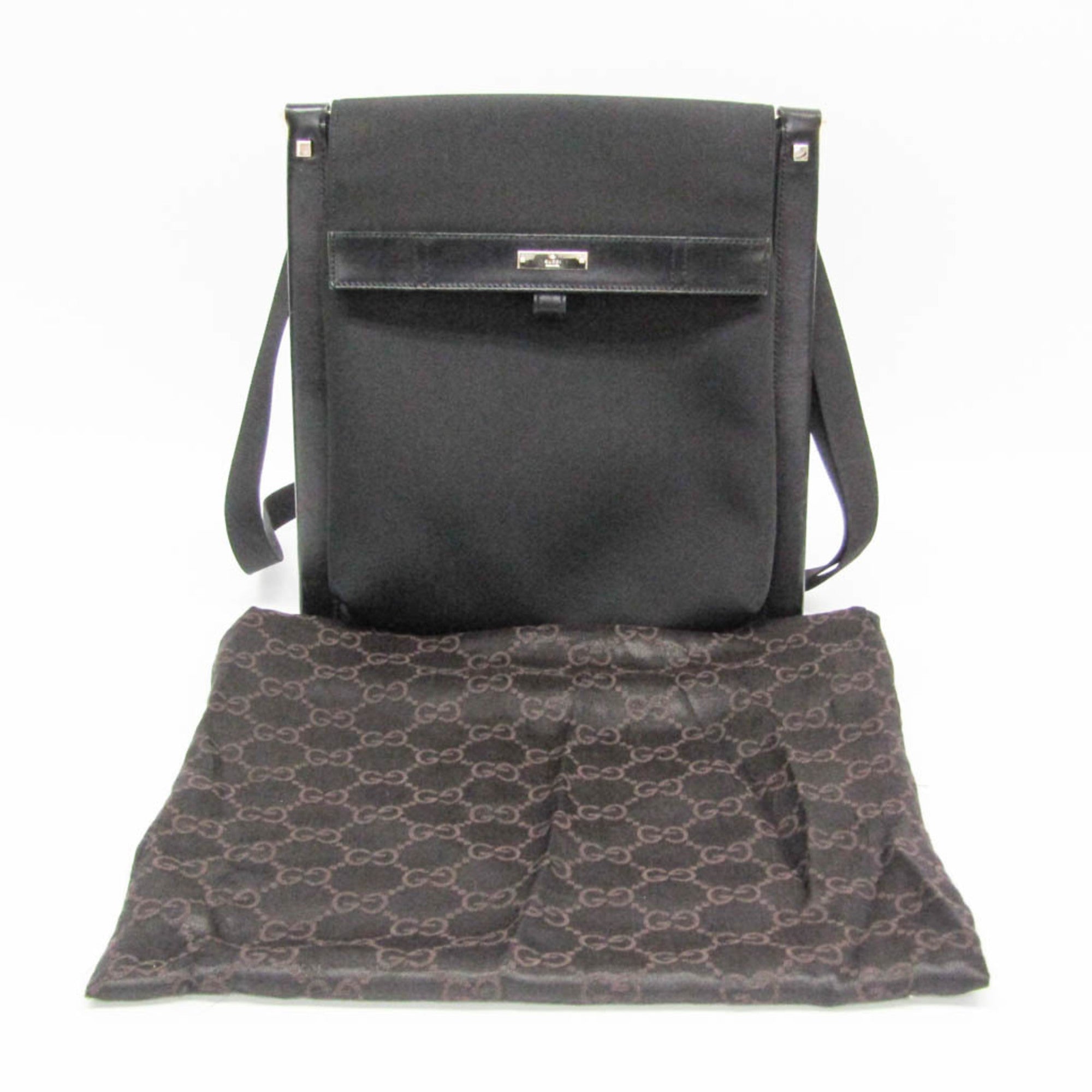 Gucci Nylon & Leather Shoulder Bag