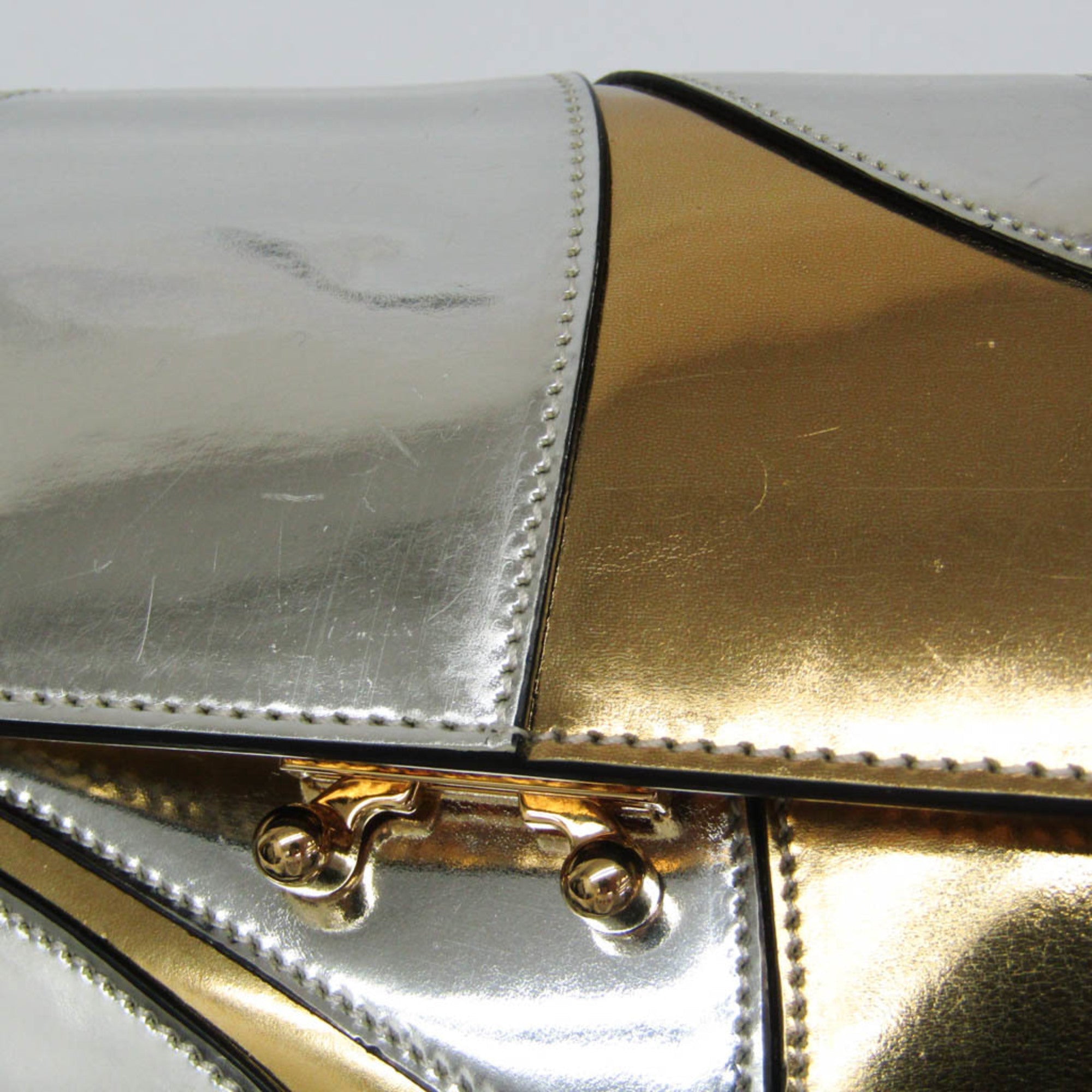 Marni Trunk Mini · Metallic Leather