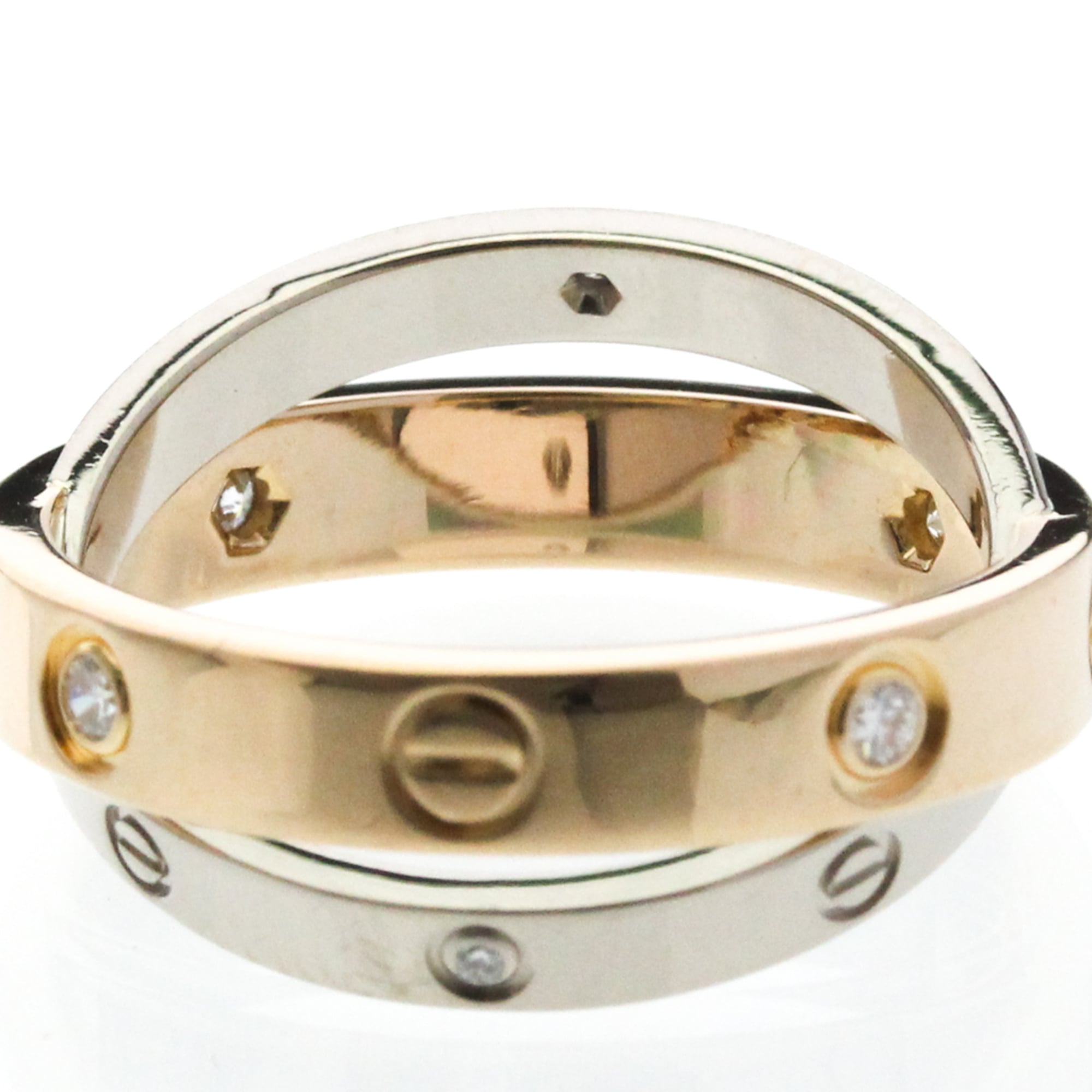 Cartier Be Love · Half Diamond · Two-Tone Gold
