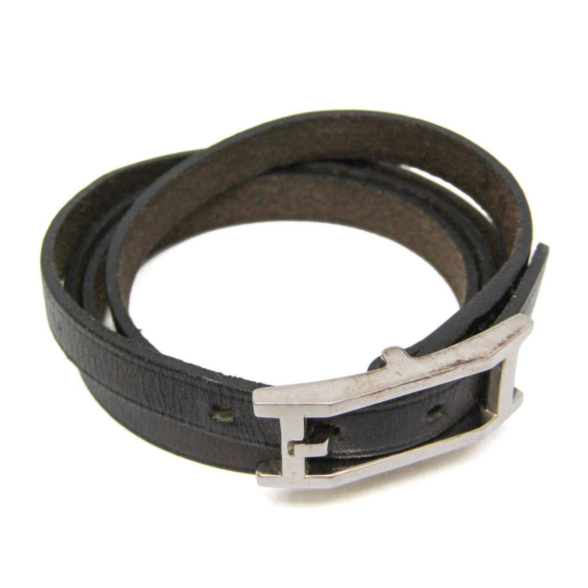 Hermès Hapi III · Leather Choker Bangle