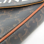 Celine Triomphe Triangle · Coated Canvas