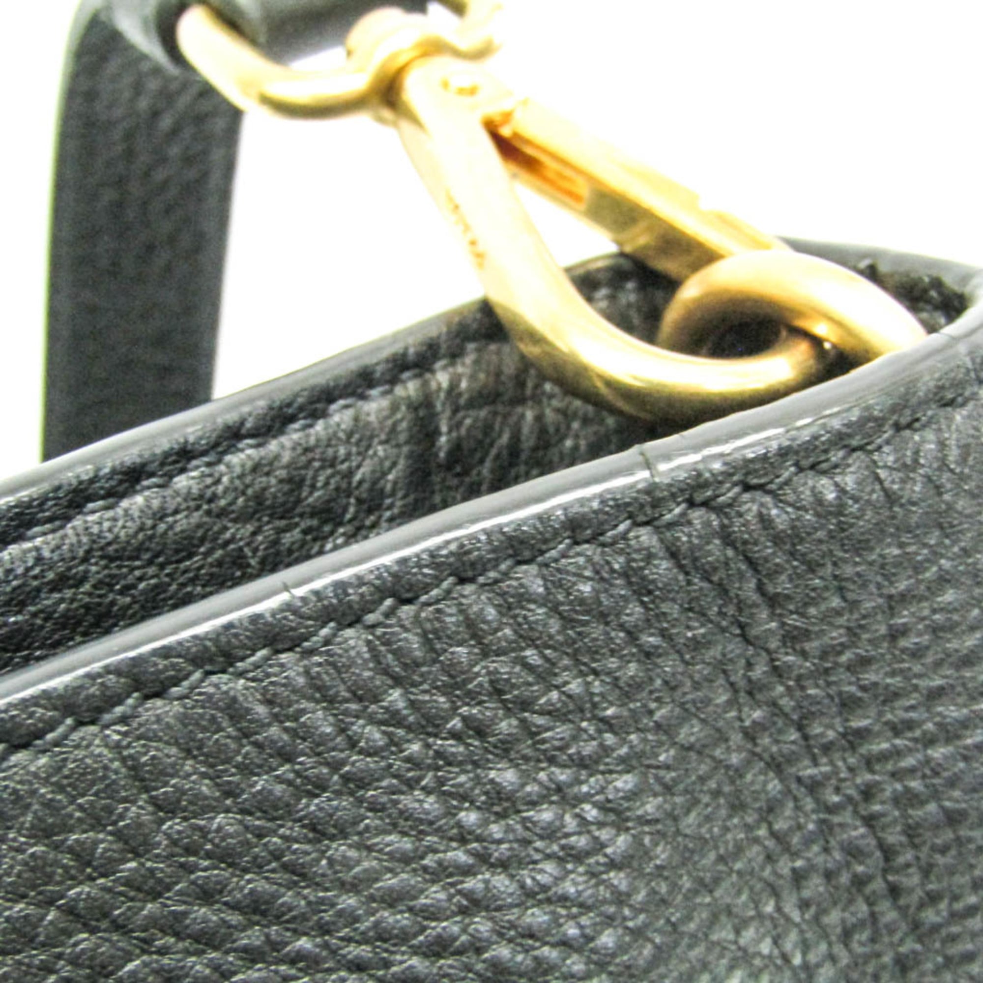 Prada Triangle Logo · Leather Tote