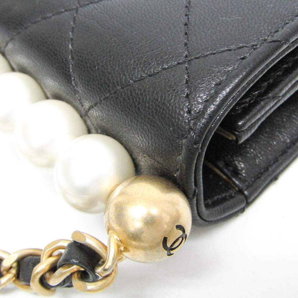 Chanel Matelassé · Lambskin · Pearl Chain