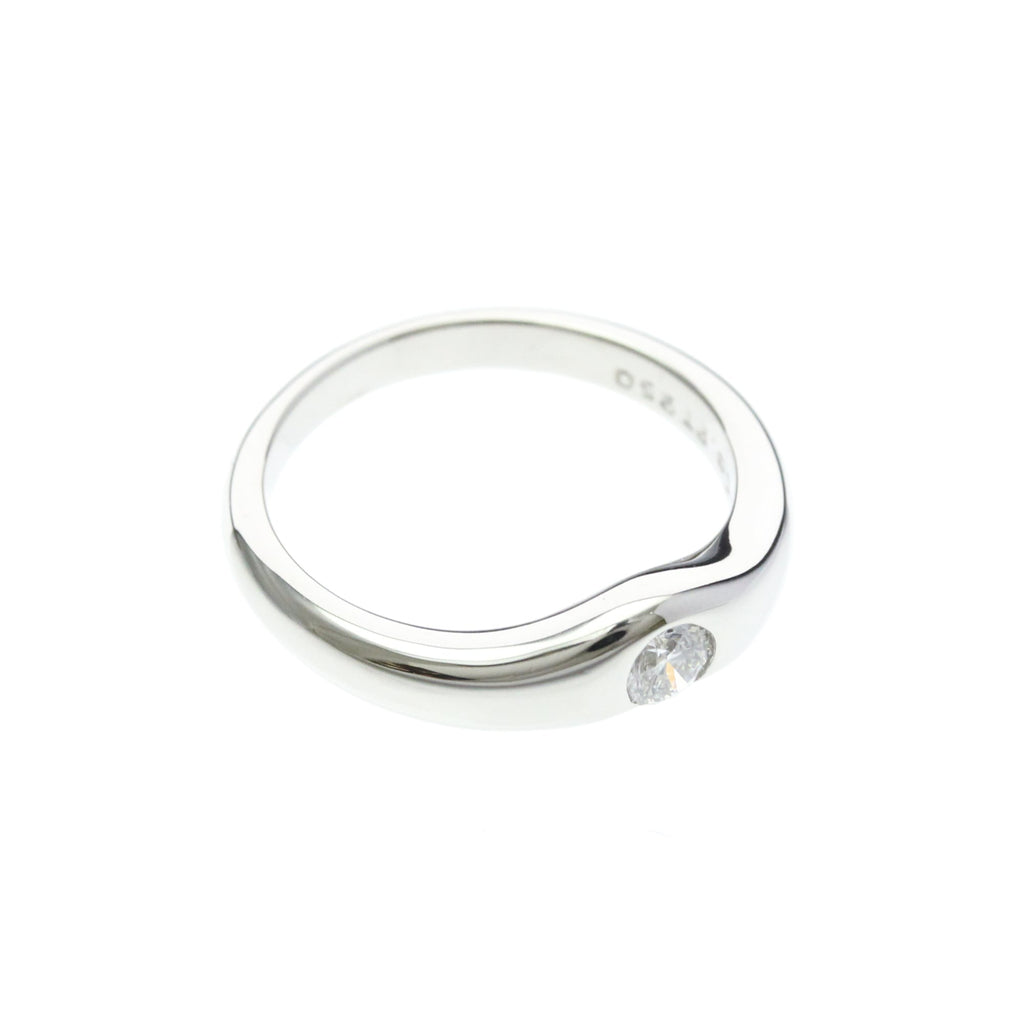 Tiffany Curved Band · Platinum · Diamond