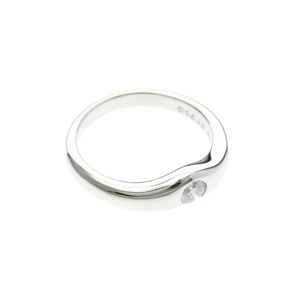 Tiffany Curved Band · Platinum · Diamond