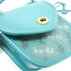Coach Turn Lock · Leather Shoulder Bag