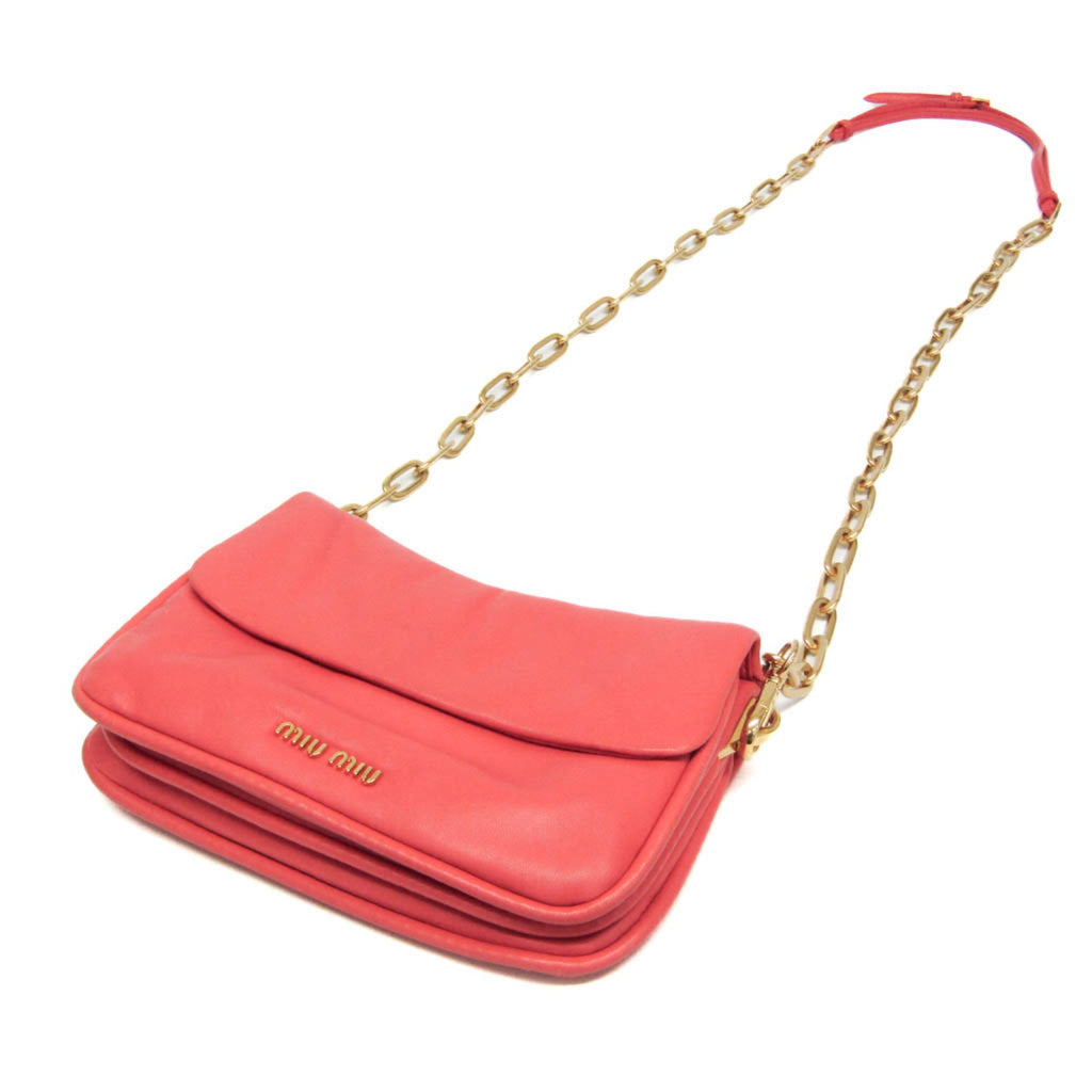 Miu Miu Chain Shoulder Pouch · Leather