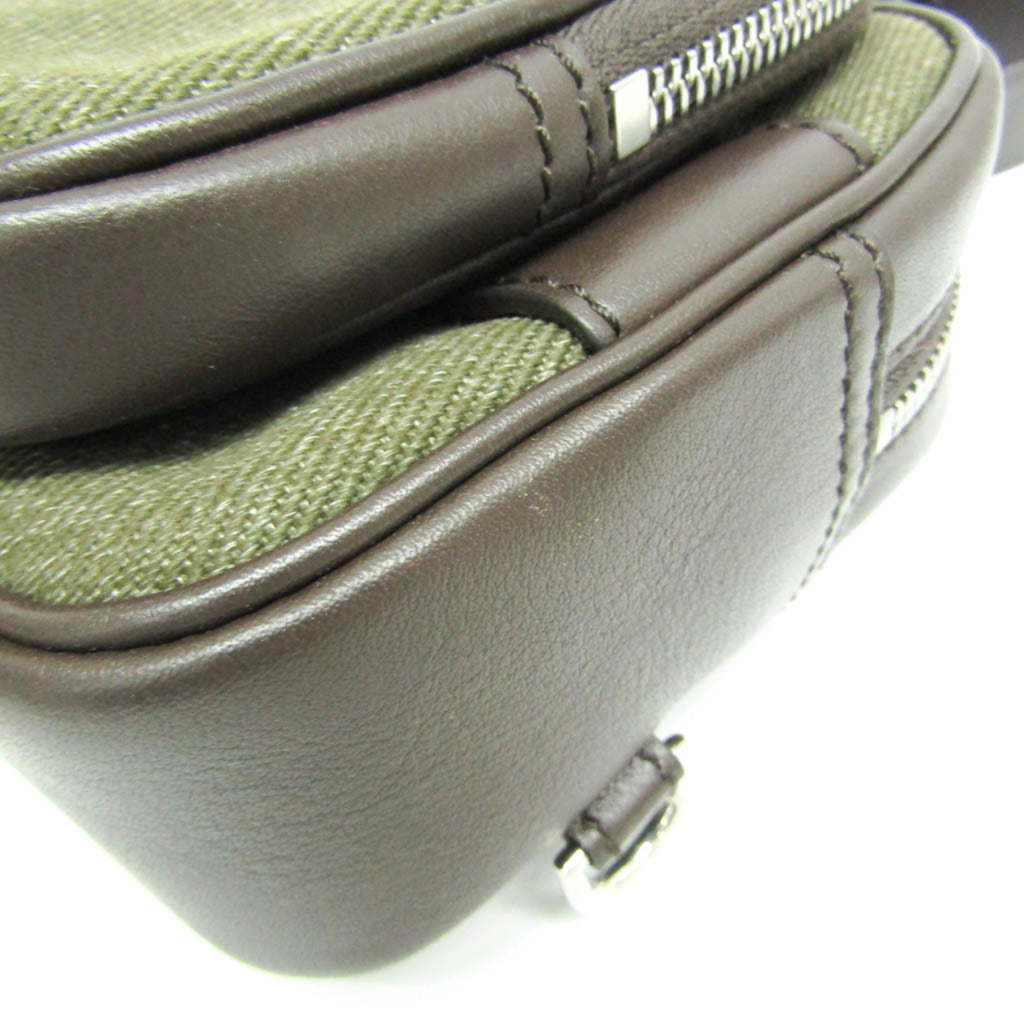 Bally · Canvas & Leather Shoulder Bag