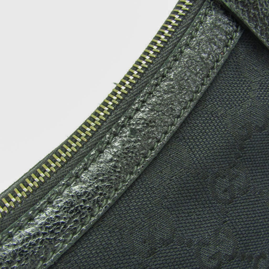 Gucci GG Canvas · Leather Shoulder Bag