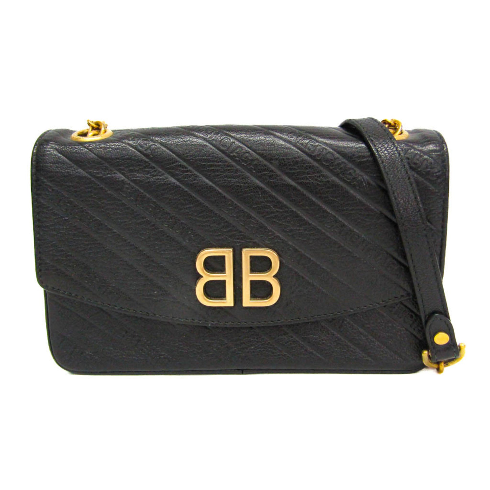 Balenciaga BB Logo Chain · Leather