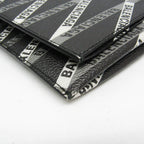 Balenciaga Logo Print · Leather Clutch