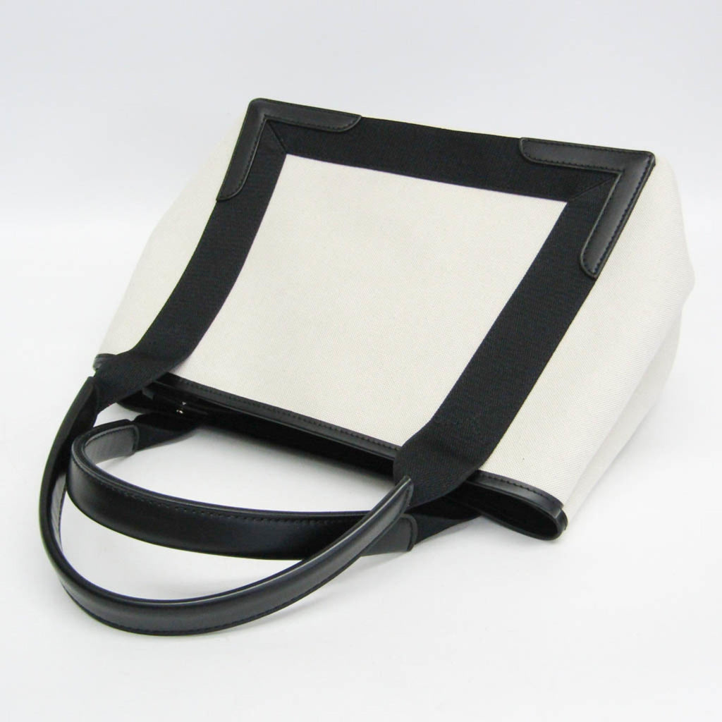 Balenciaga Navy Cabas S · Canvas & Leather