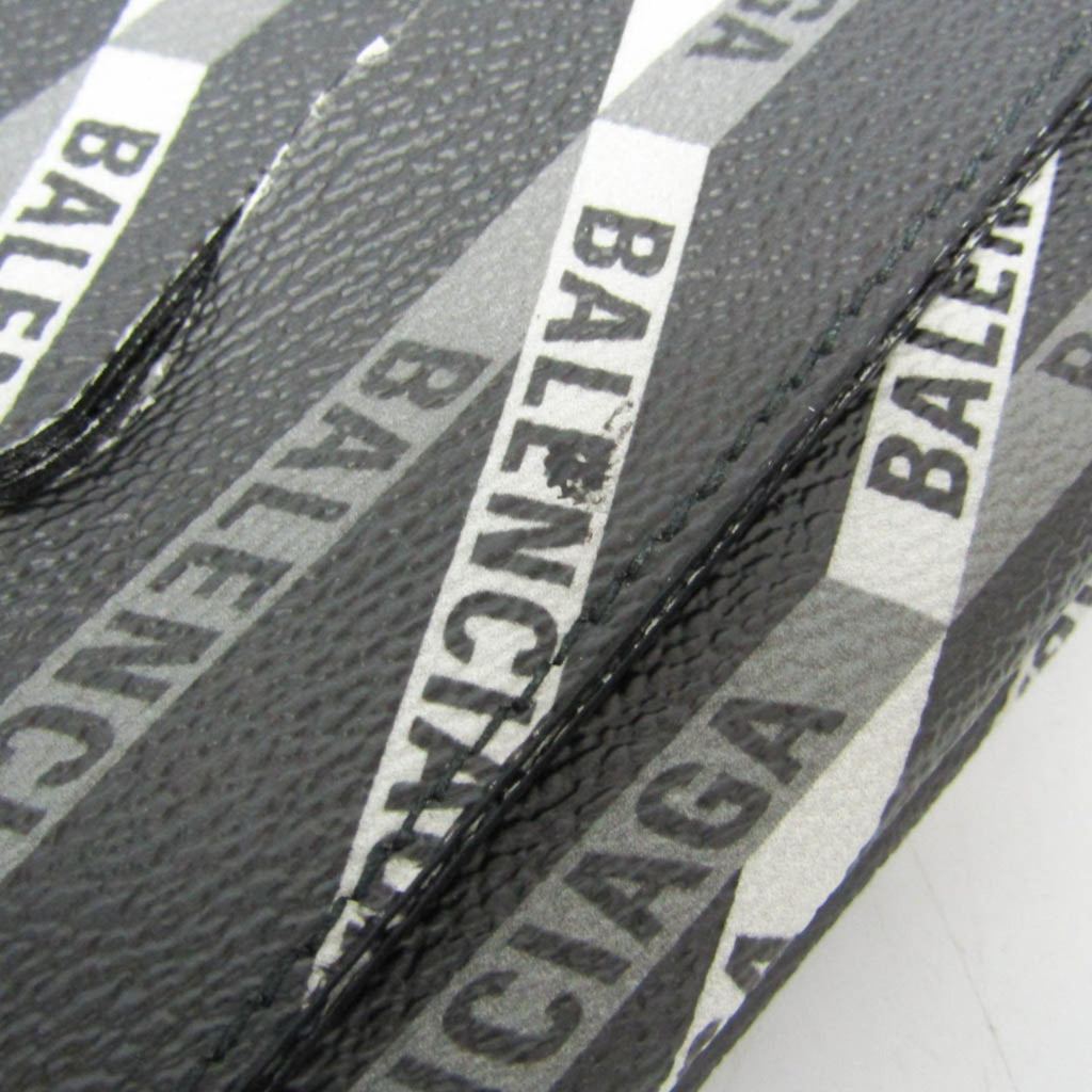 Balenciaga Logo Print · Leather Clutch
