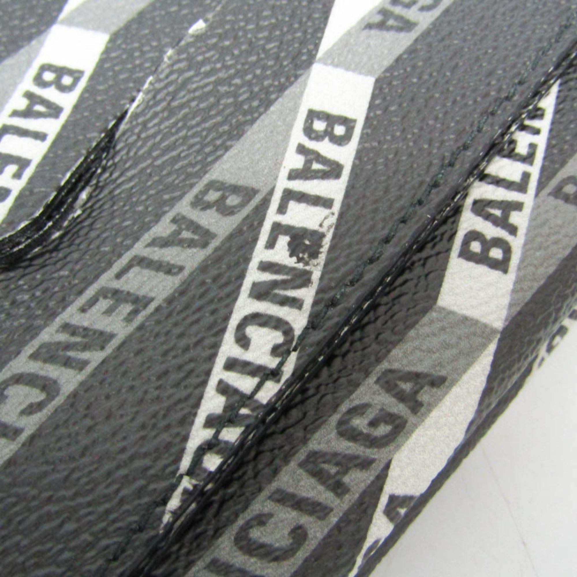 Balenciaga Logo Print · Leather Clutch