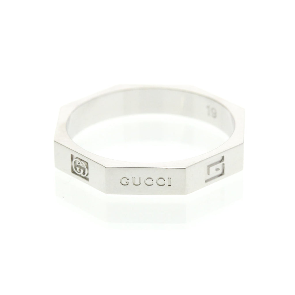 Gucci Octagonal Ring · 18K White Gold