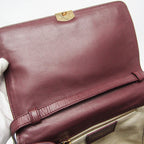 Balenciaga · Leather Shoulder Bag · Bordeaux