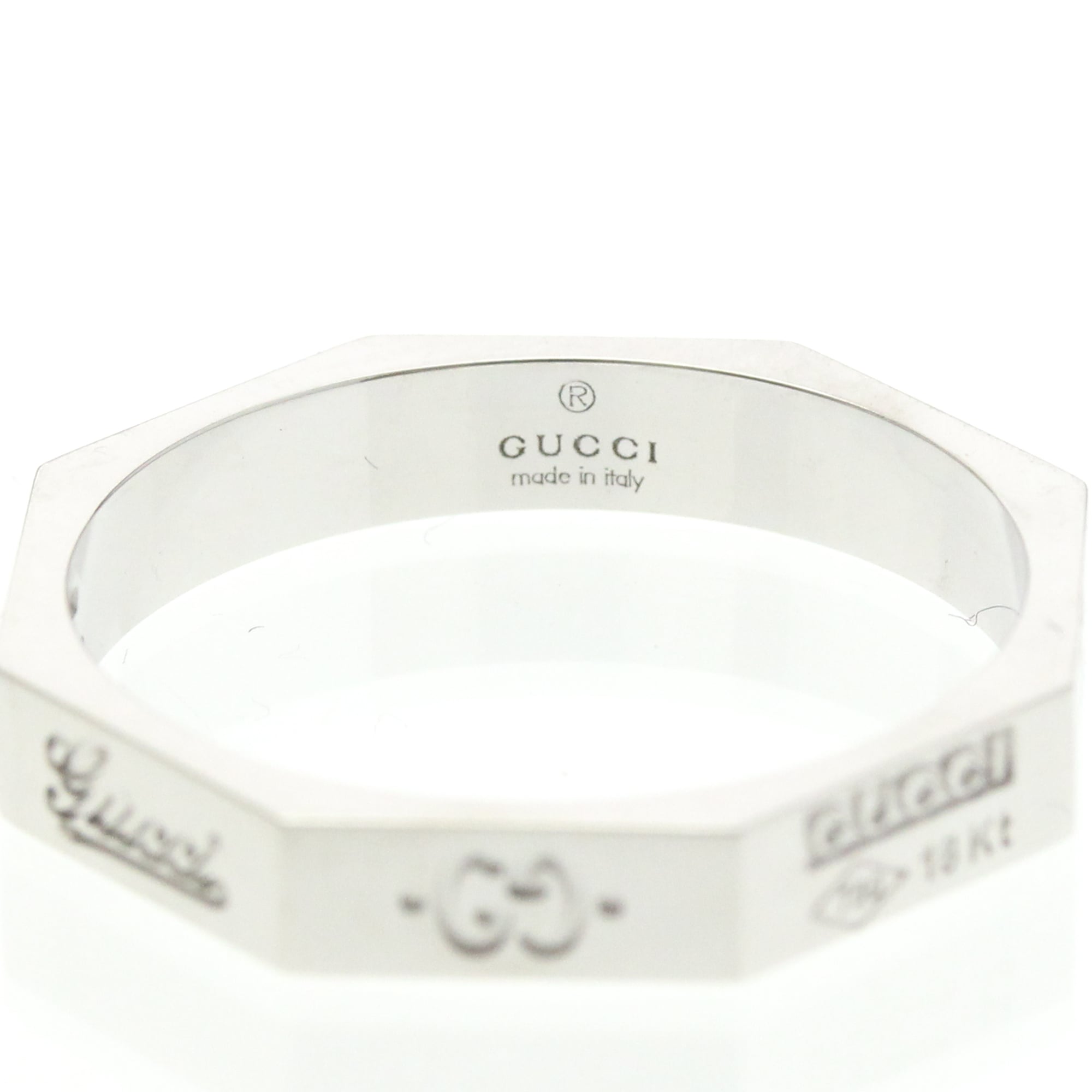 Gucci Octagonal Ring · 18K White Gold