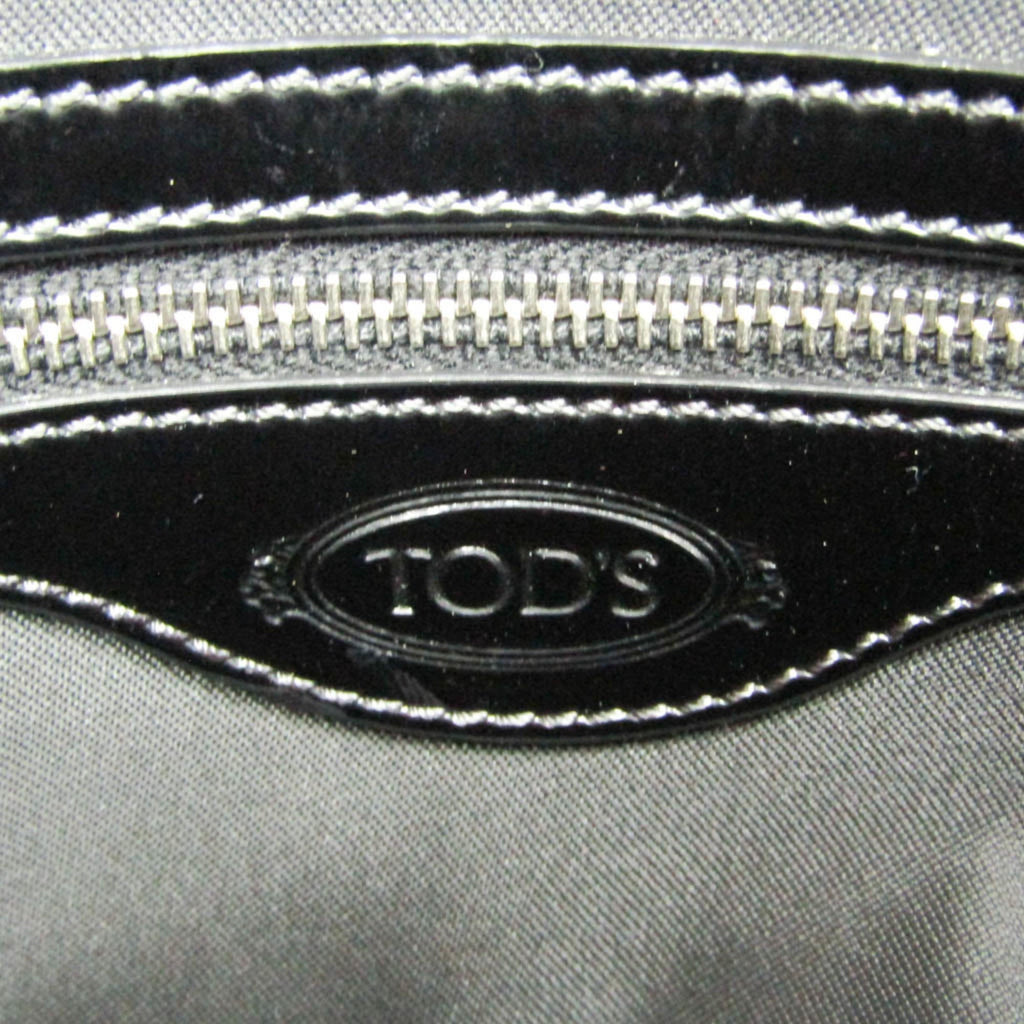 Tod's Small Boston · Canvas & Patent Leather