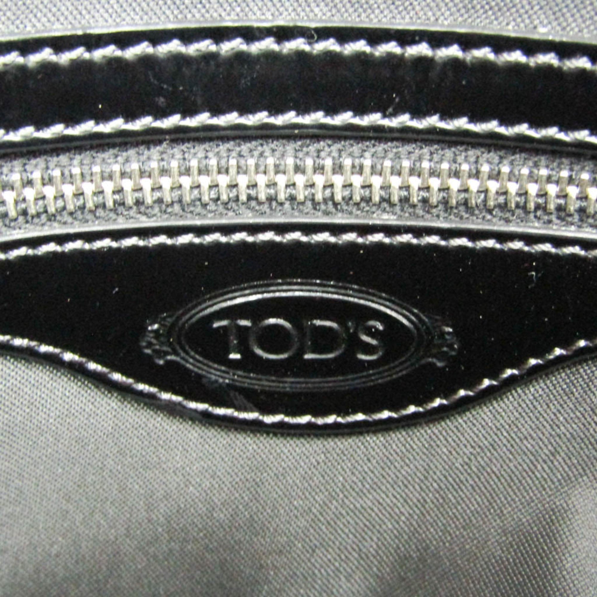 Tod's Small Boston · Canvas & Patent Leather