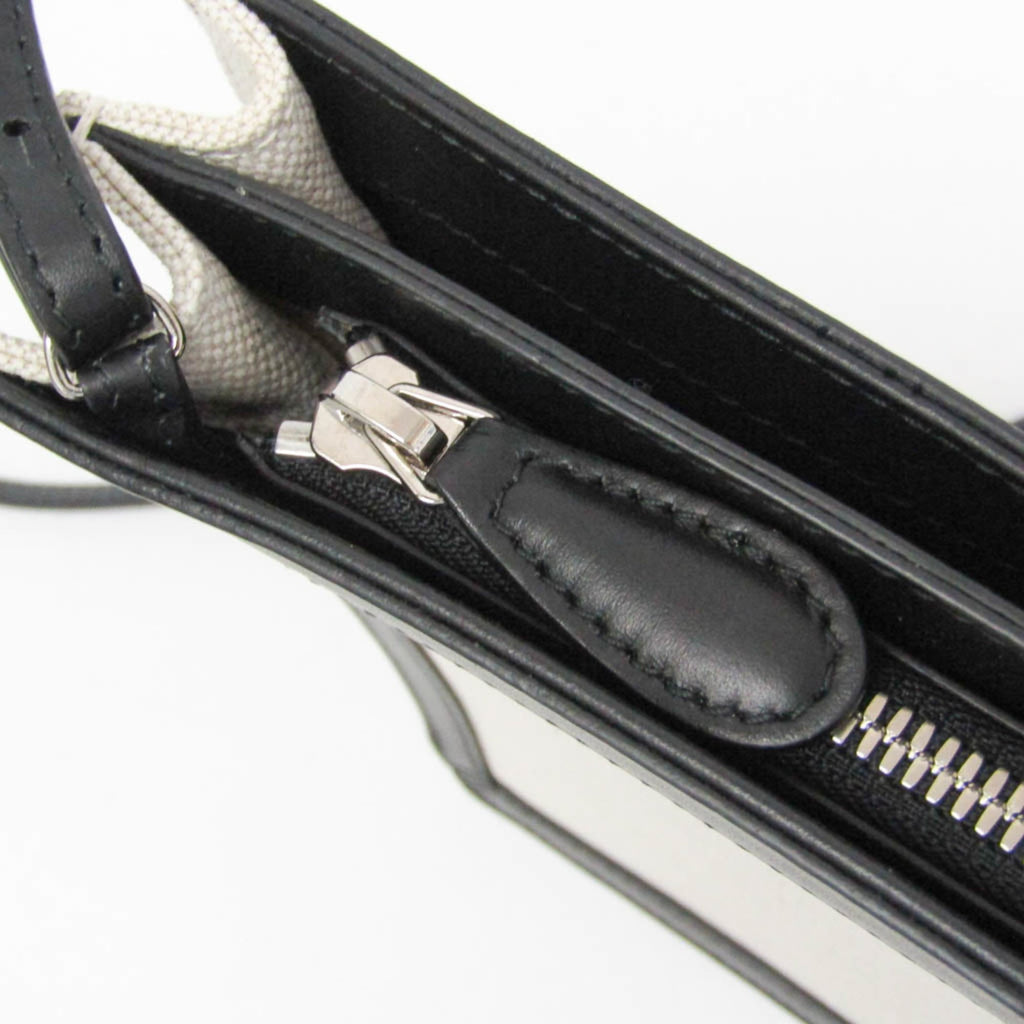 Balenciaga Navy Pochette · Canvas & Leather