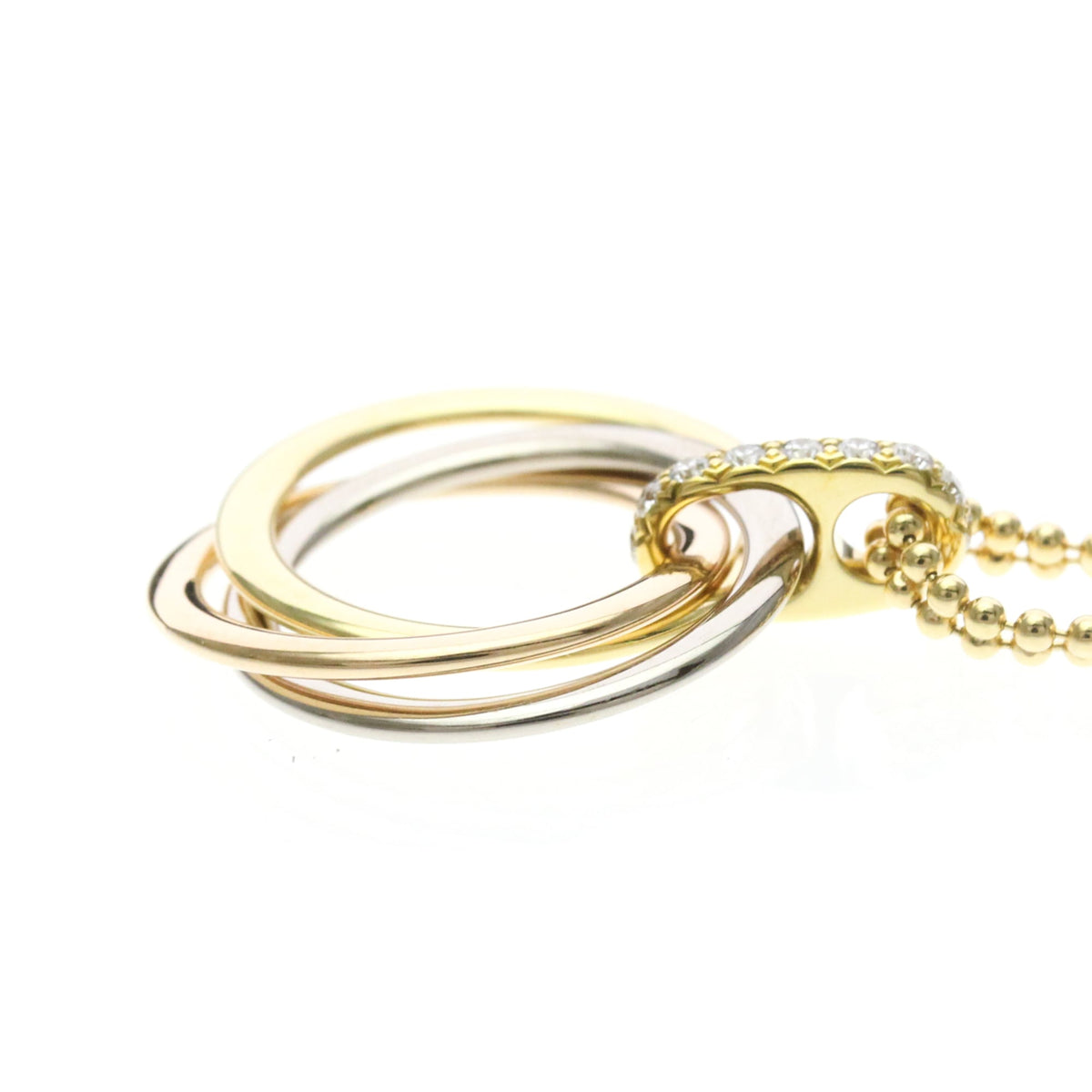 Cartier Trinity · Diamond Necklace · Tri-Gold
