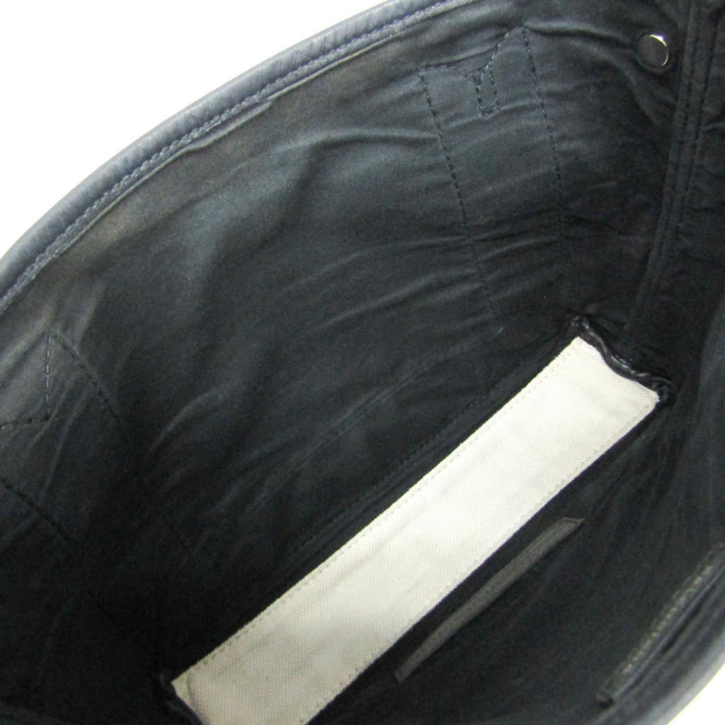Balenciaga Navy Cabas XS · Canvas & Leather