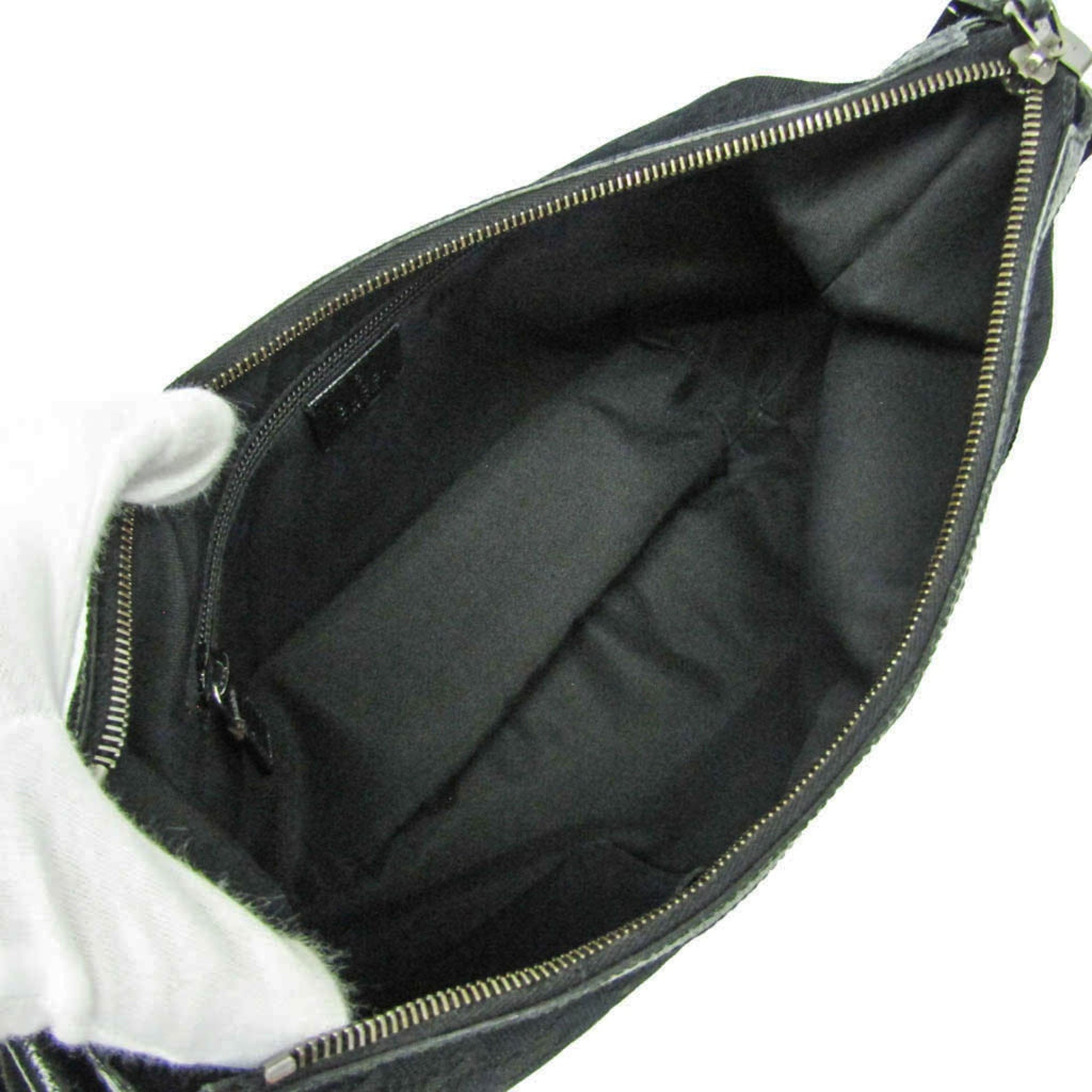 Gucci GG Canvas · Leather Shoulder Bag
