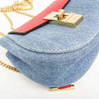 Chloé Drew Mini · Denim Crossbody