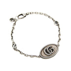 Gucci Double G · Silver 925 Charm Bracelet