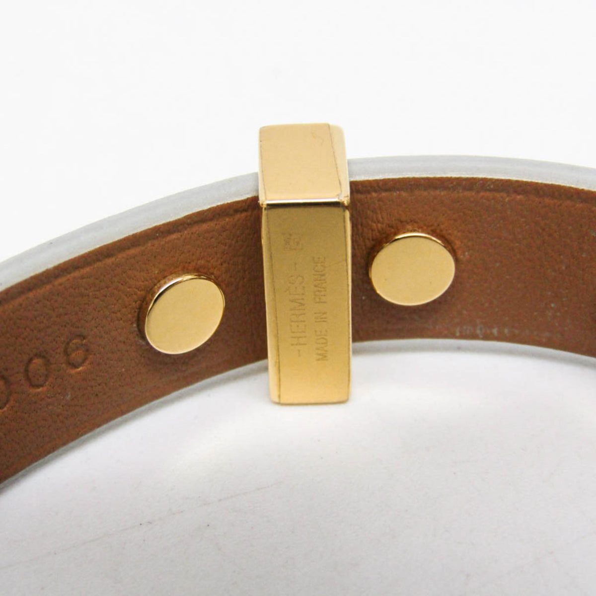Hermès Mini Dog Clous Carrés · Wrap Bracelet