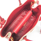 Prada Canvas & Leather Shoulder Bag