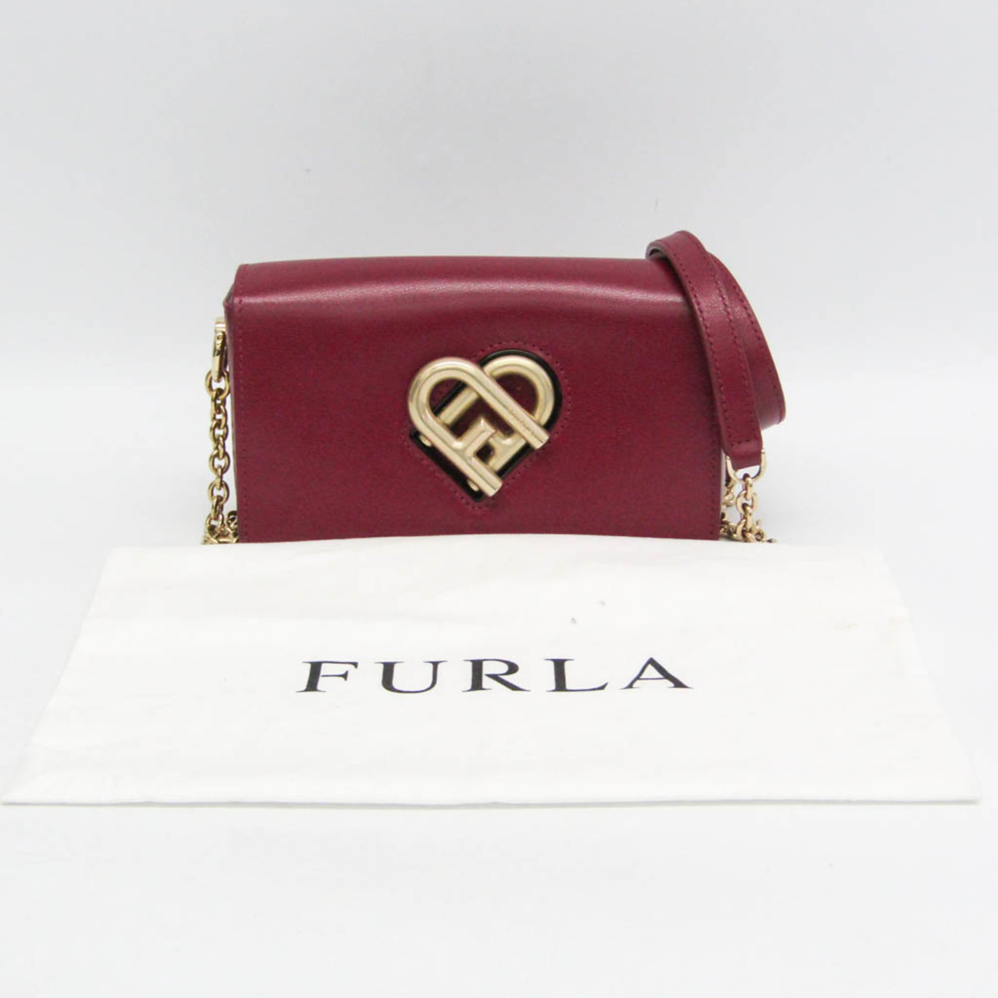 Furla Chain · Leather Shoulder Bag