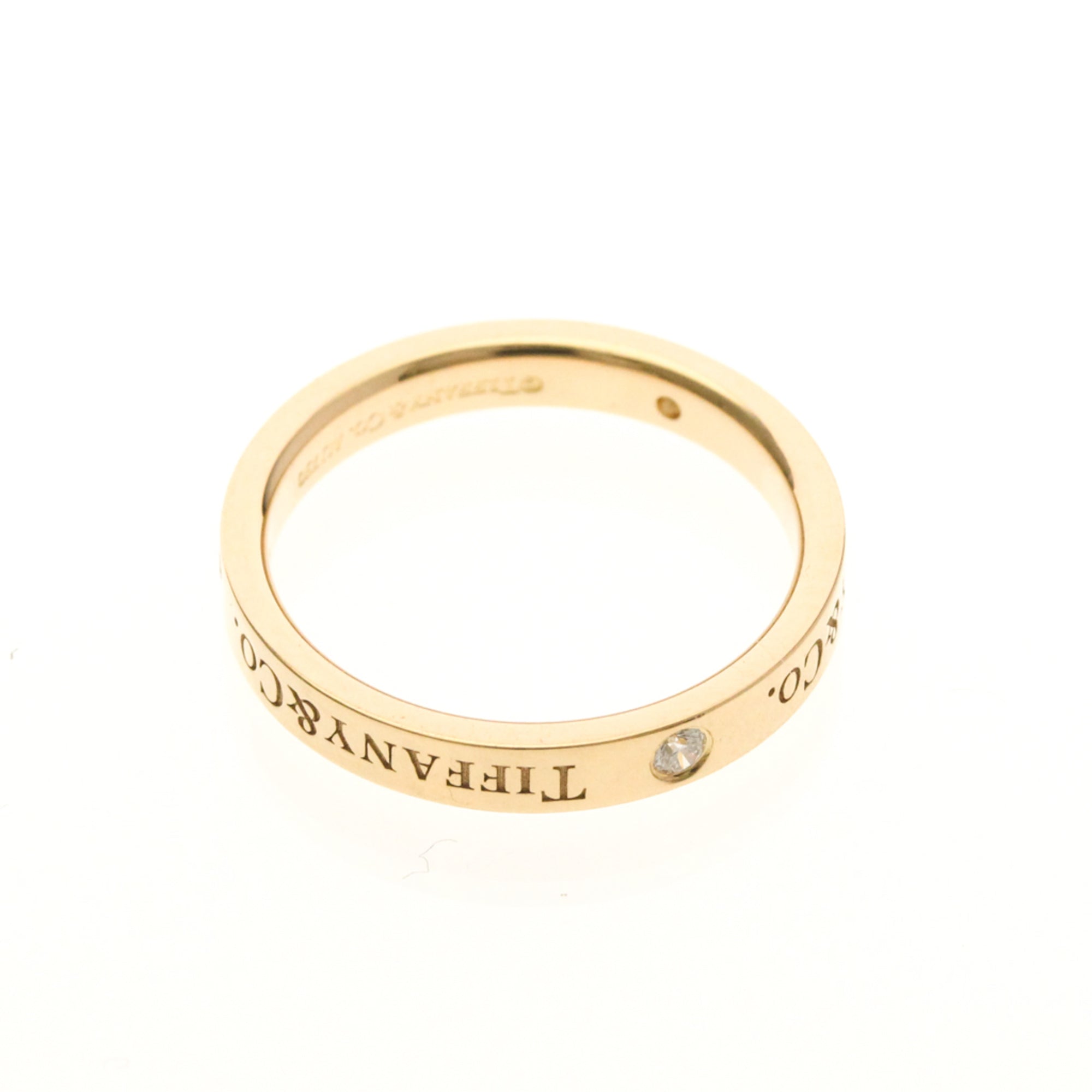 Tiffany Flat Band · Diamond · Rose Gold