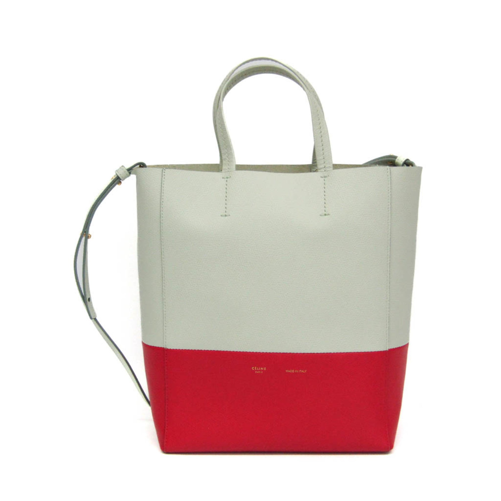 Celine Cabas Vertical · Bicolor Leather