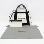 Balenciaga Navy Cabas XS · Canvas & Leather
