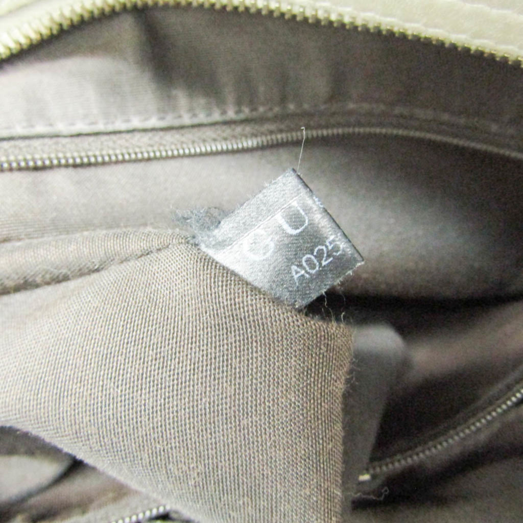 Gucci GG Canvas · Leather Shoulder Bag
