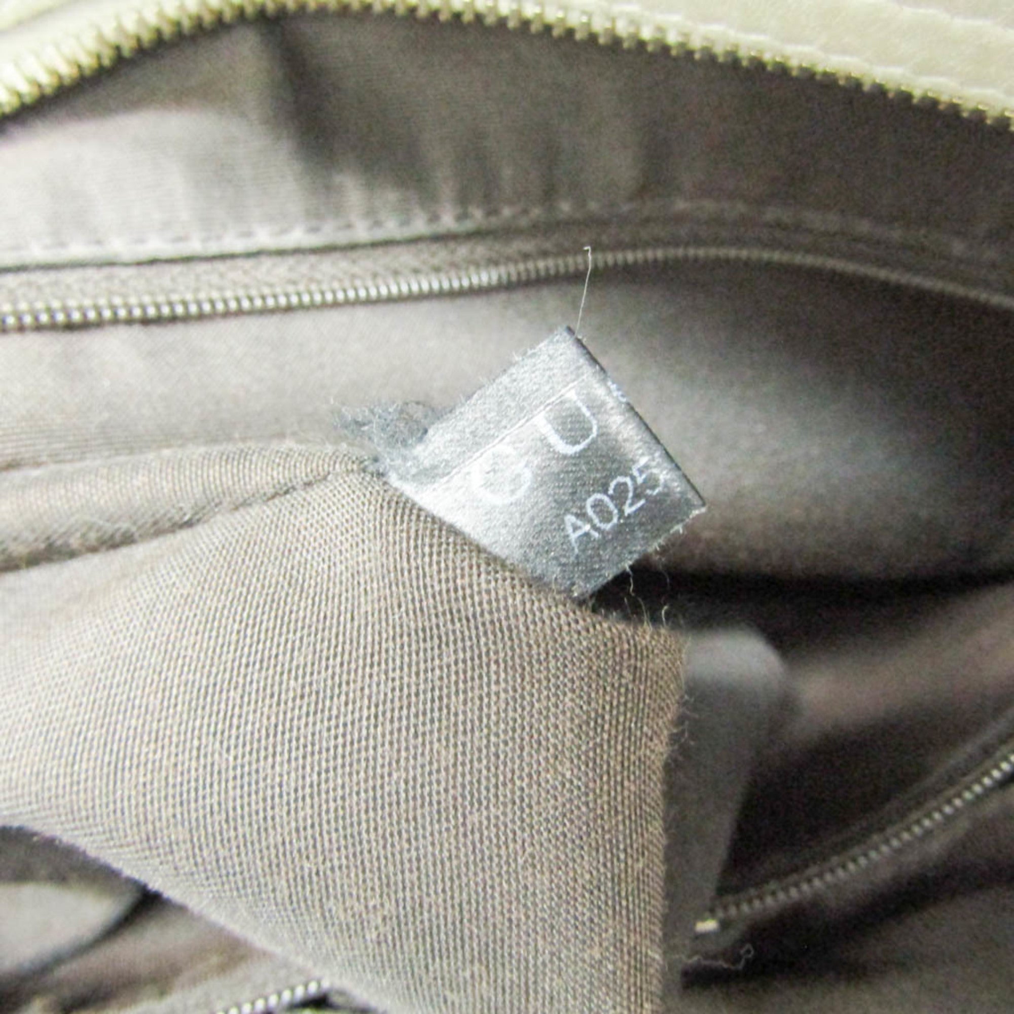 Gucci GG Canvas · Leather Shoulder Bag