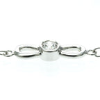 Tiffany Ribbon · Diamond · 18K White Gold