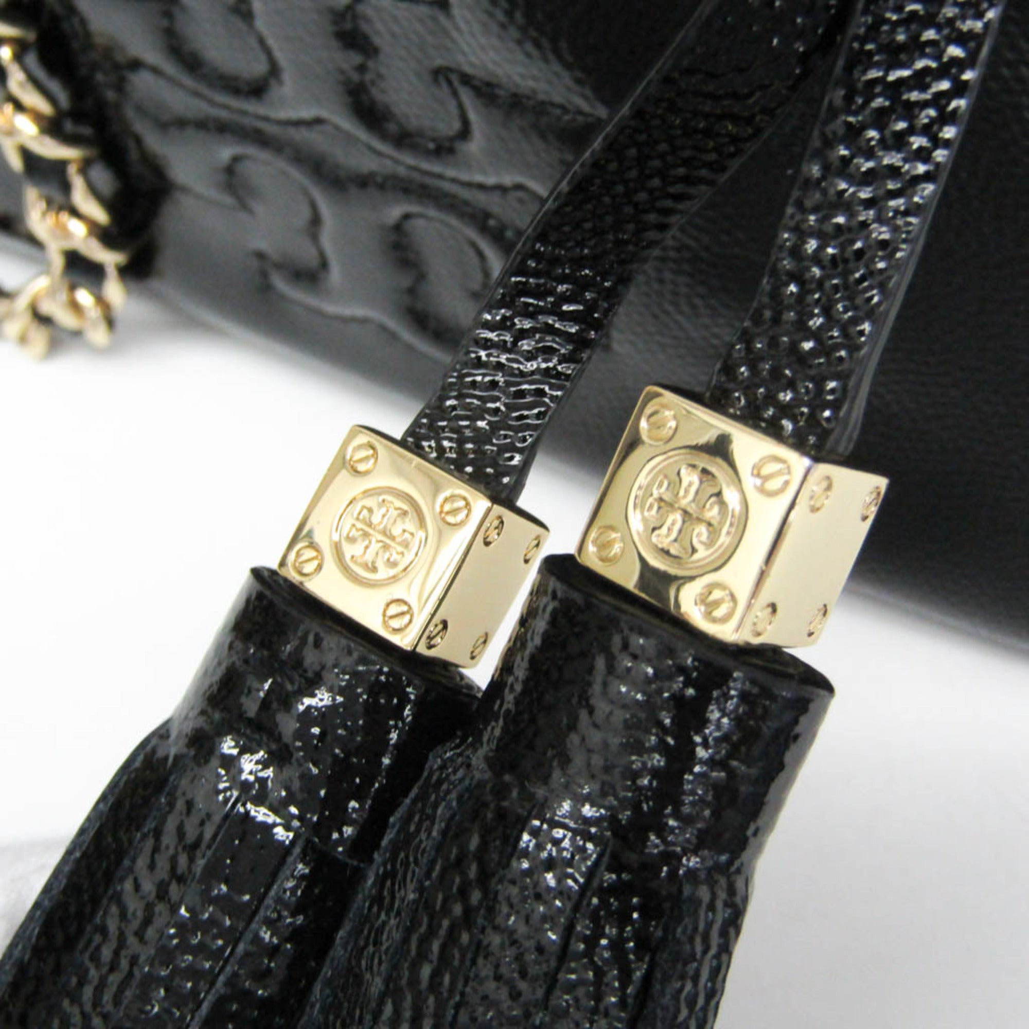 Tory Burch · Chain Shoulder · Enamel Leather