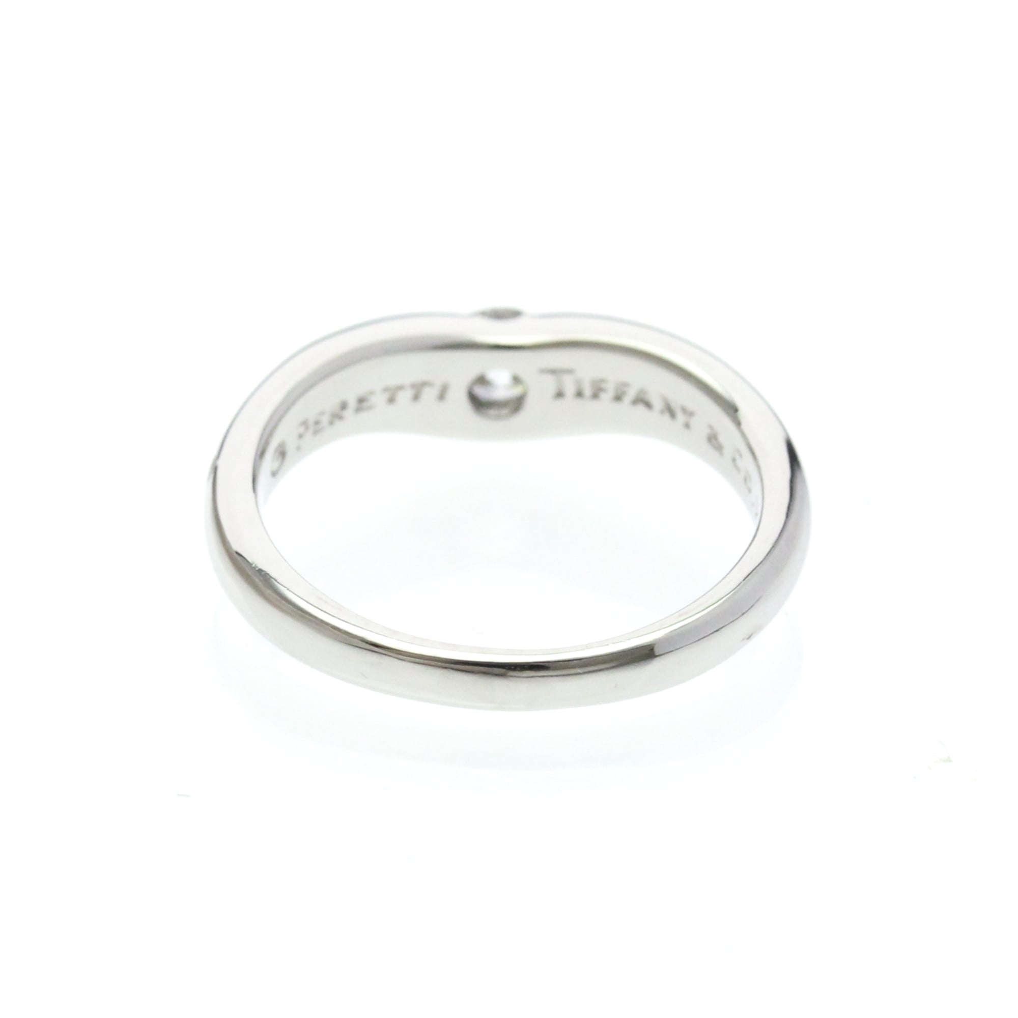 Tiffany Curved Band · Platinum · Diamond