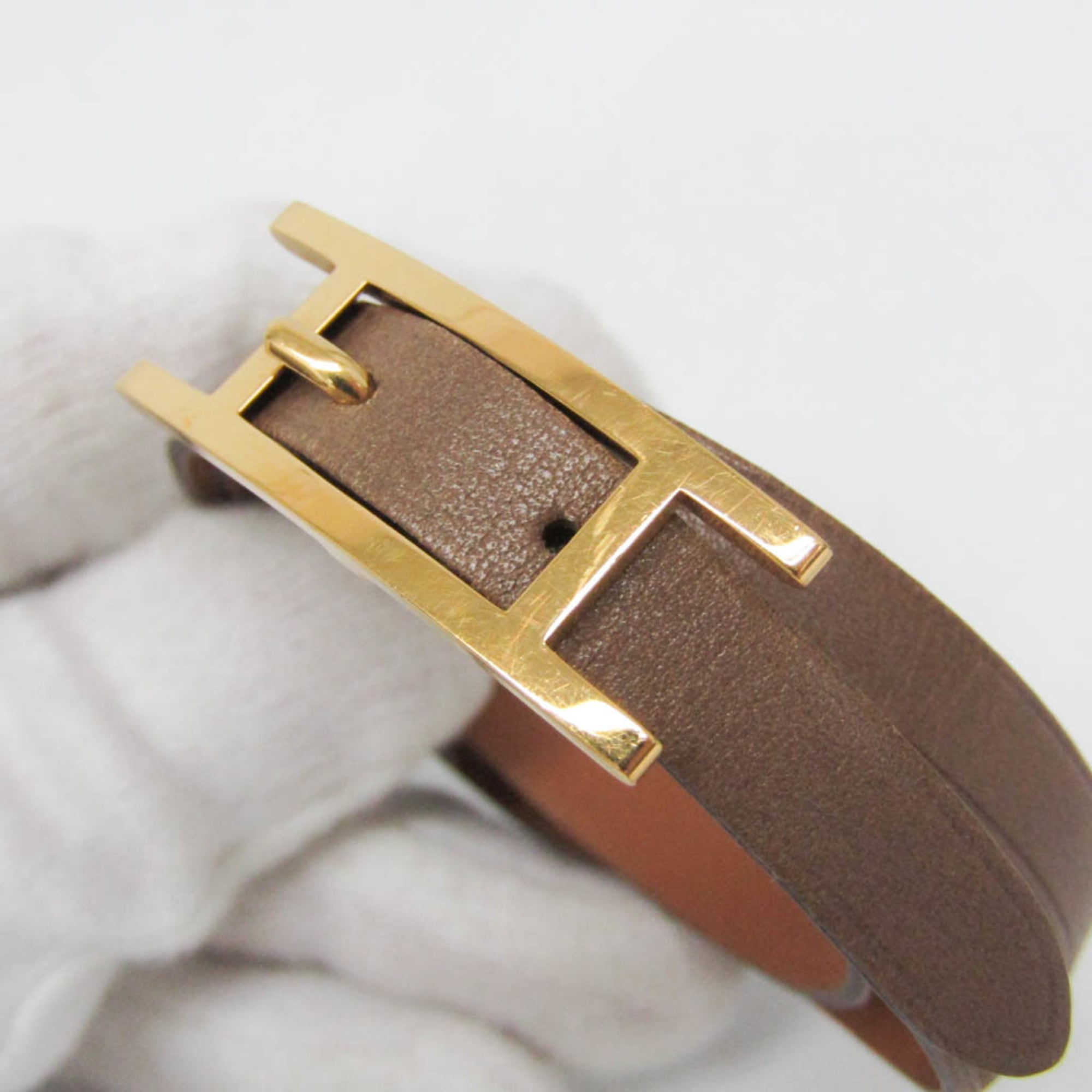 Hermès Hapi · Choker Bangle · Leather