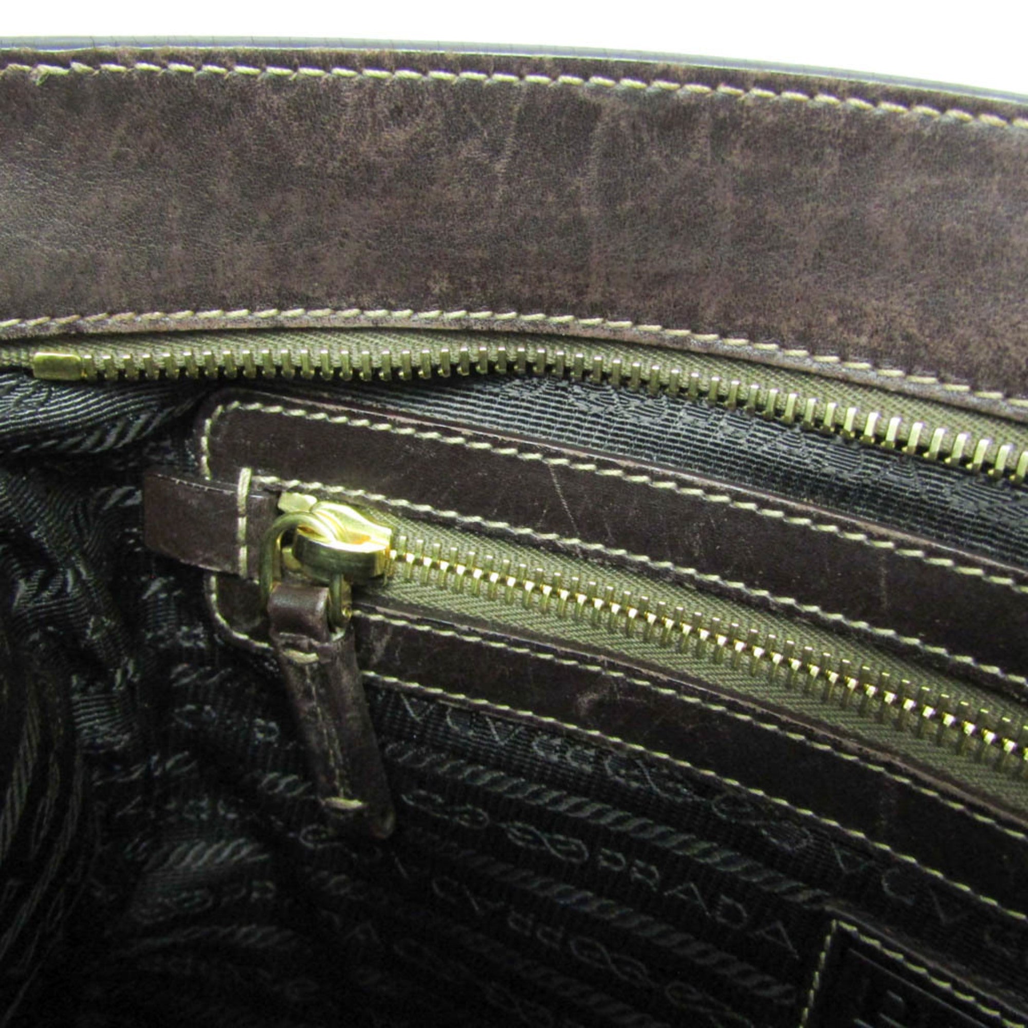 Prada Logo Jacquard · Canvas & Leather