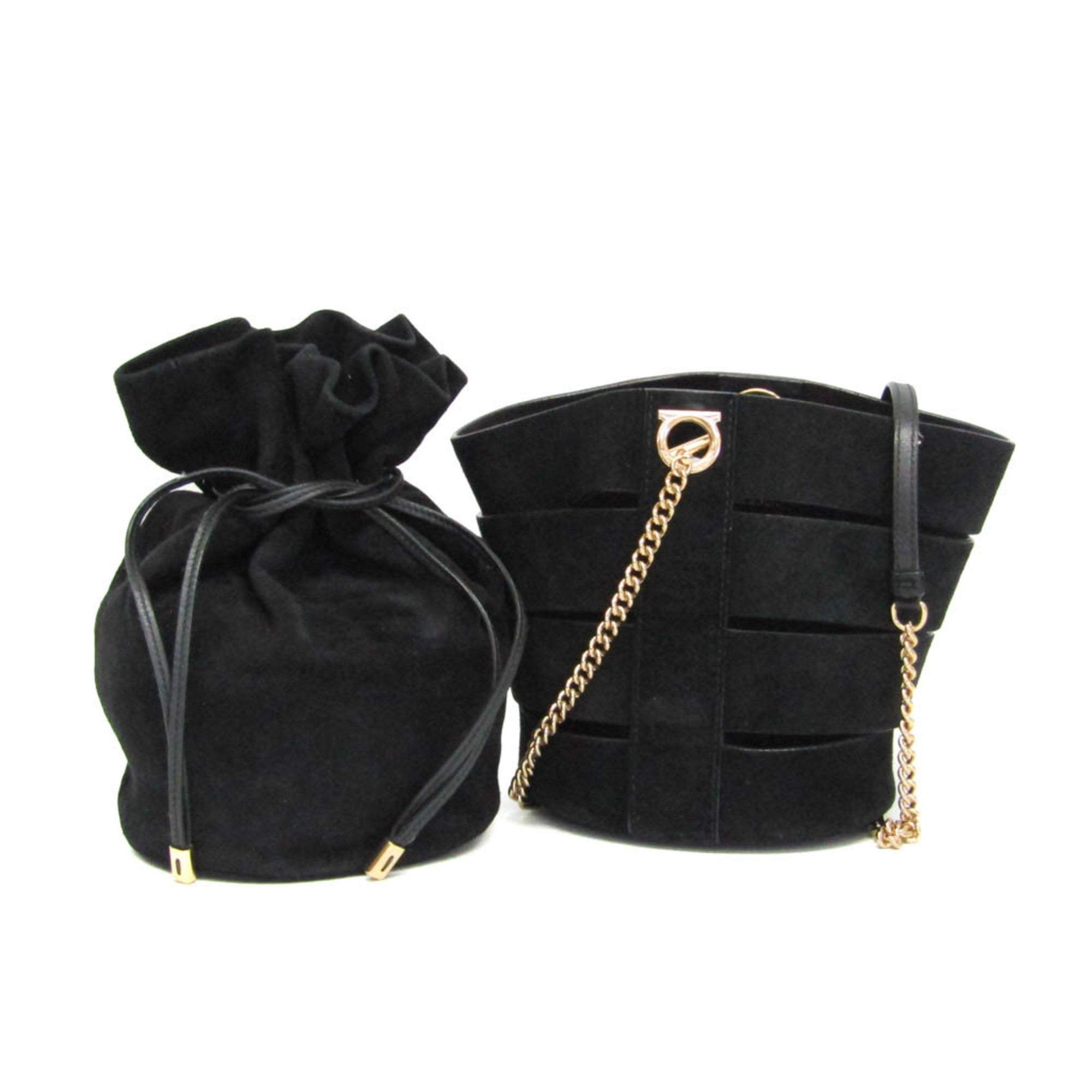 Salvatore Ferragamo Gancini · Suede Leather