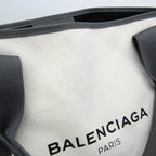 Balenciaga Navy Cabas · Canvas & Leather