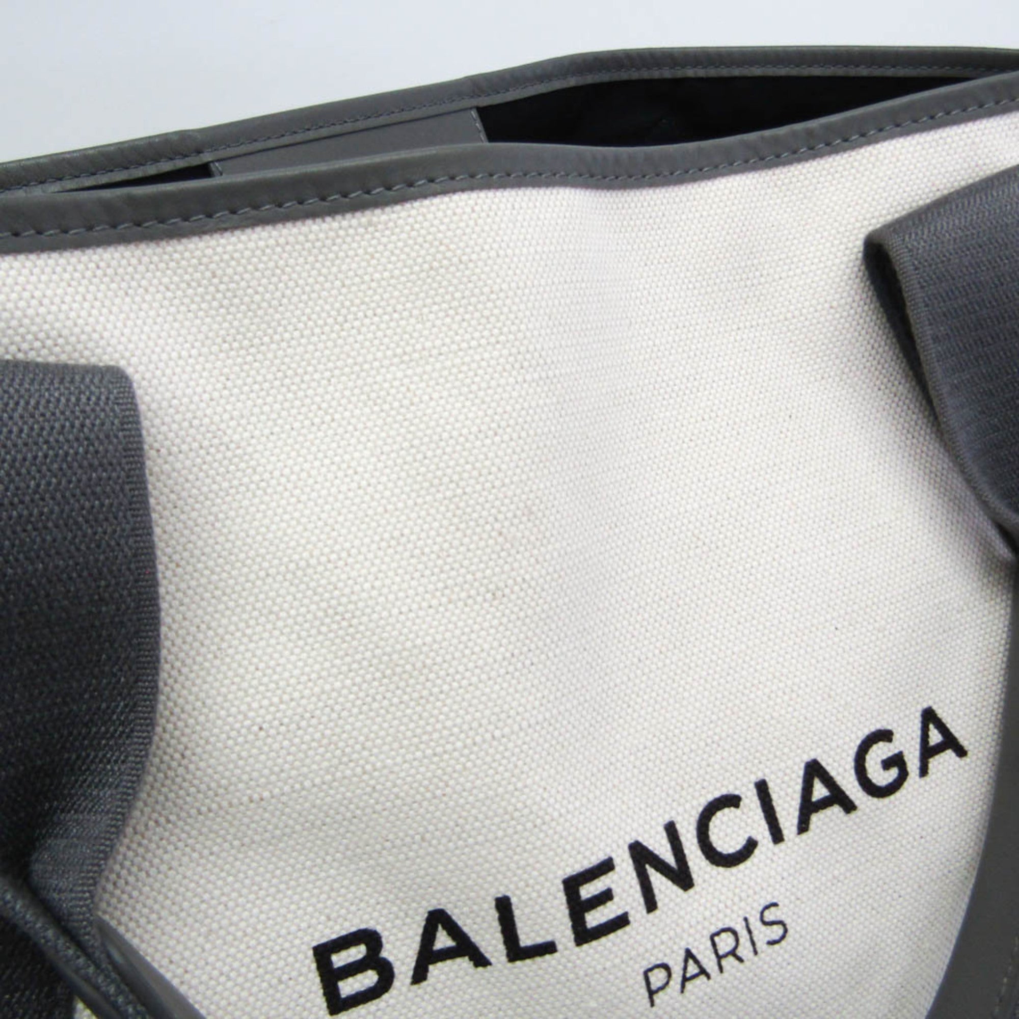 Balenciaga Navy Cabas · Canvas & Leather