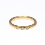 Tiffany Stacking Band · 3 Diamond · Rose Gold