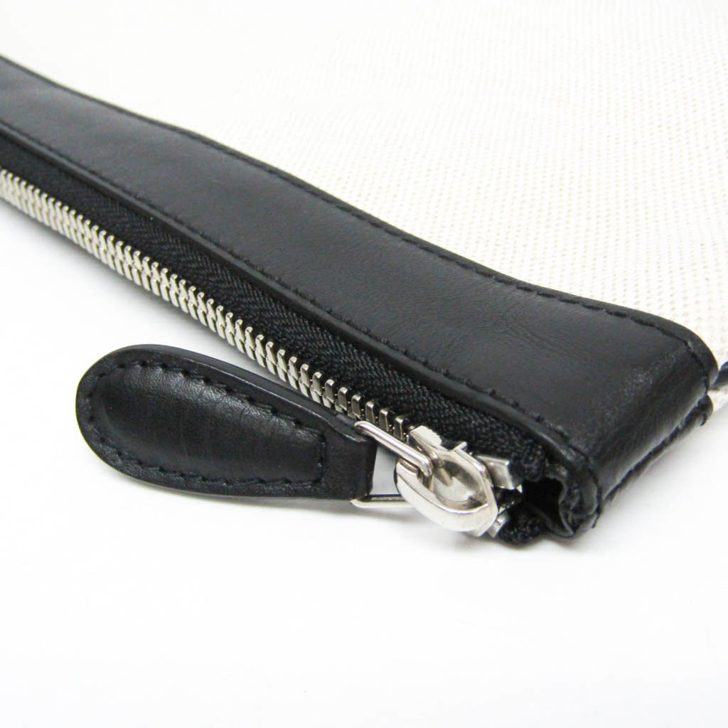 Balenciaga Navy Clip · Canvas Clutch