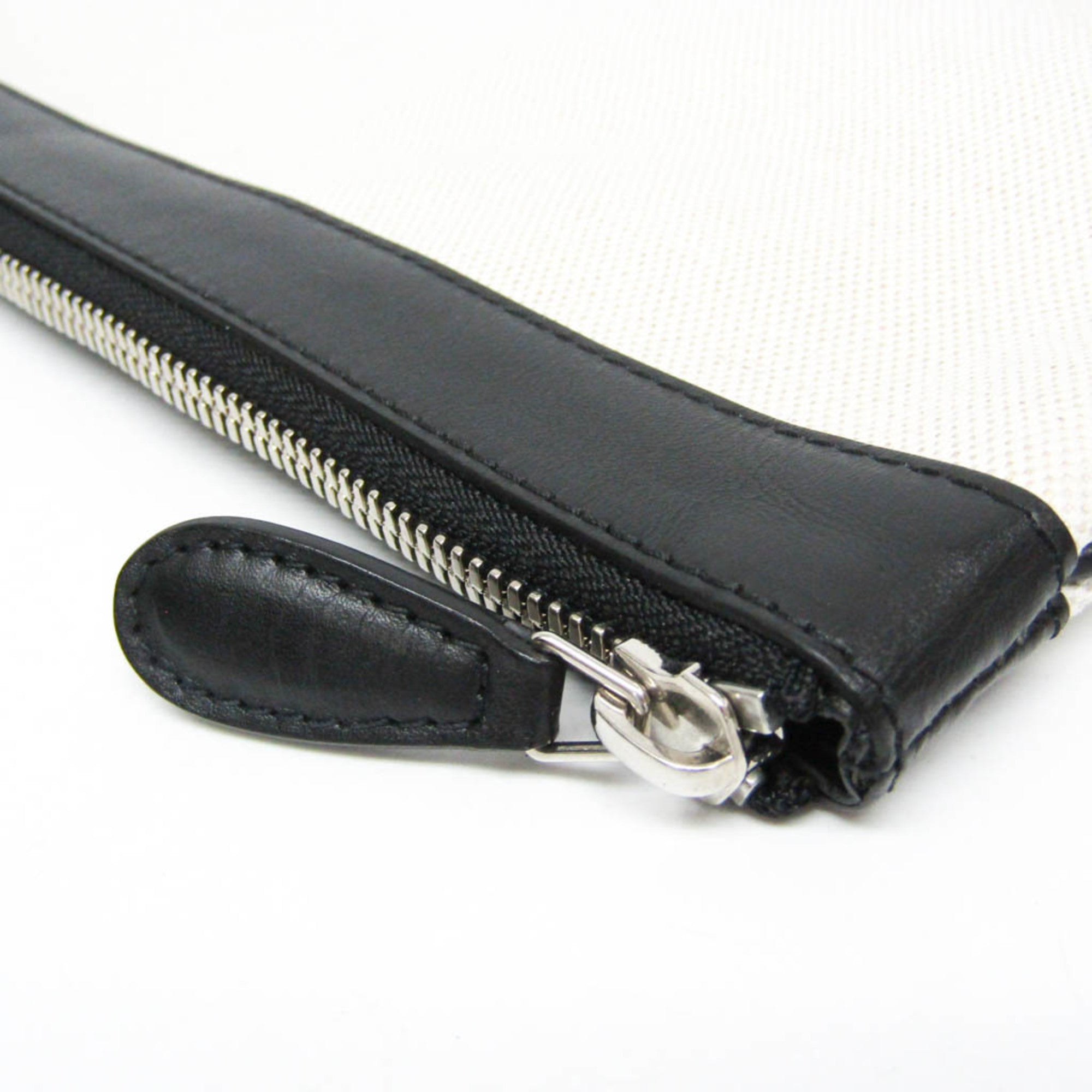 Balenciaga Navy Clip · Canvas Clutch