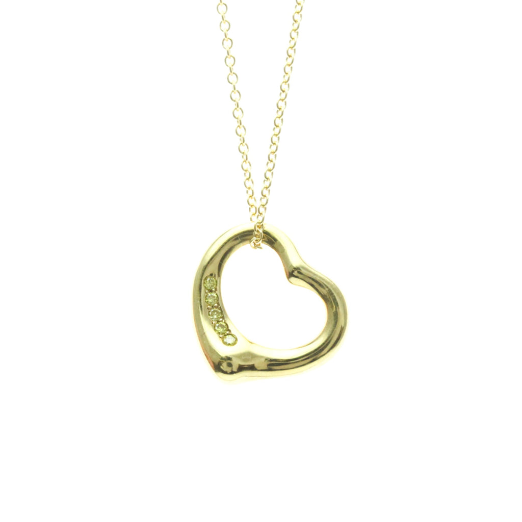 Tiffany Open Heart · 18K Yellow Gold · Diamond